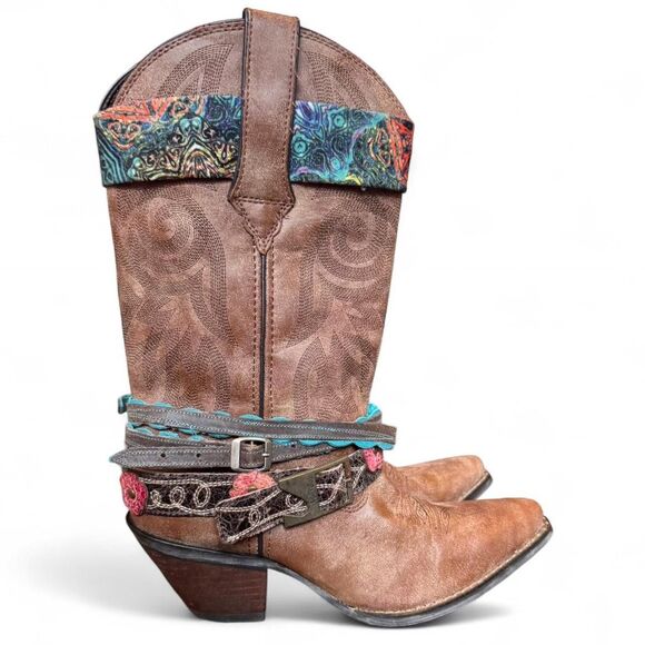Durango Shoes - Durango Crush Western Boots Women’s 7.5 Brown Leather DCRD145 12” Harness